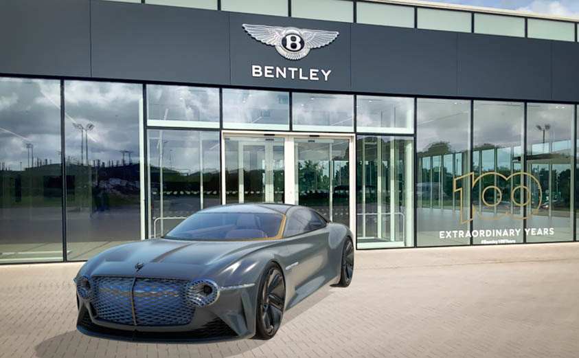 BENTLEY تطور تطبيقا جديدا لاستعراض سيارتها المستقبلية EXP 100 GT